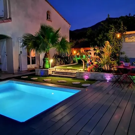 빌라 A With Pool And Spa, Cool Garden! Laroque-des-Albères