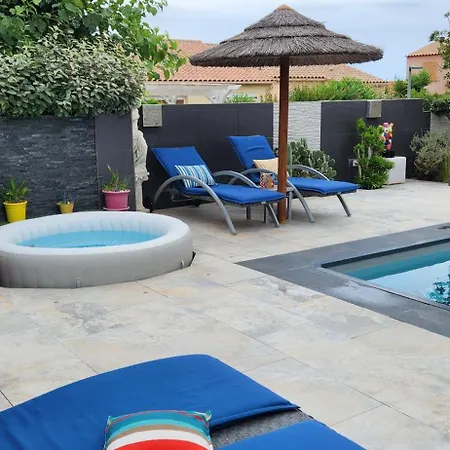 Вилла A With Pool And Spa, Cool Garden! Laroque-des-Alberes